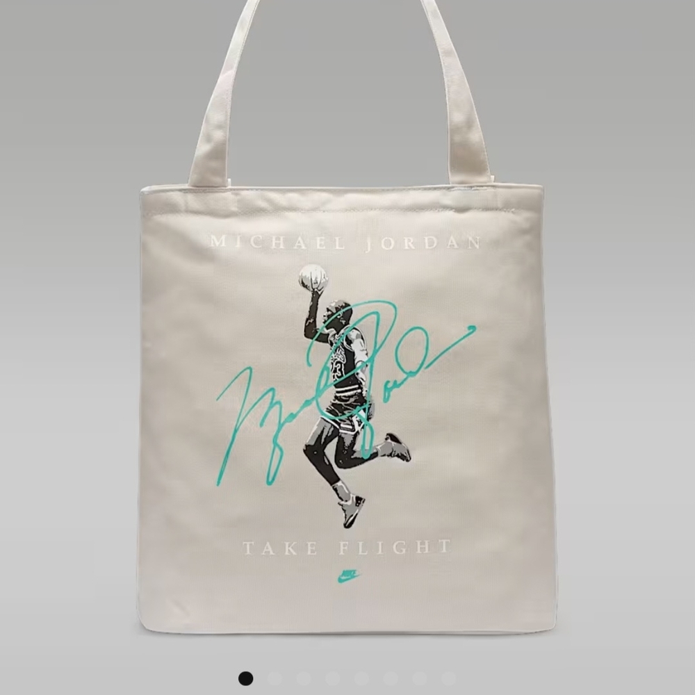 Michael Jordan Take Flight Tote Bag